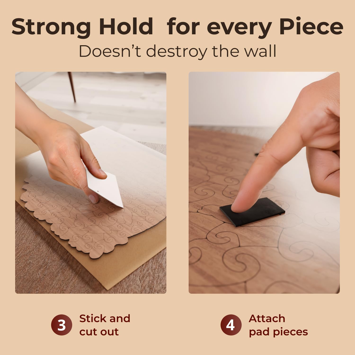 CRAFT HUB Puzzle Saver wall-ready setup for all puzzle displays