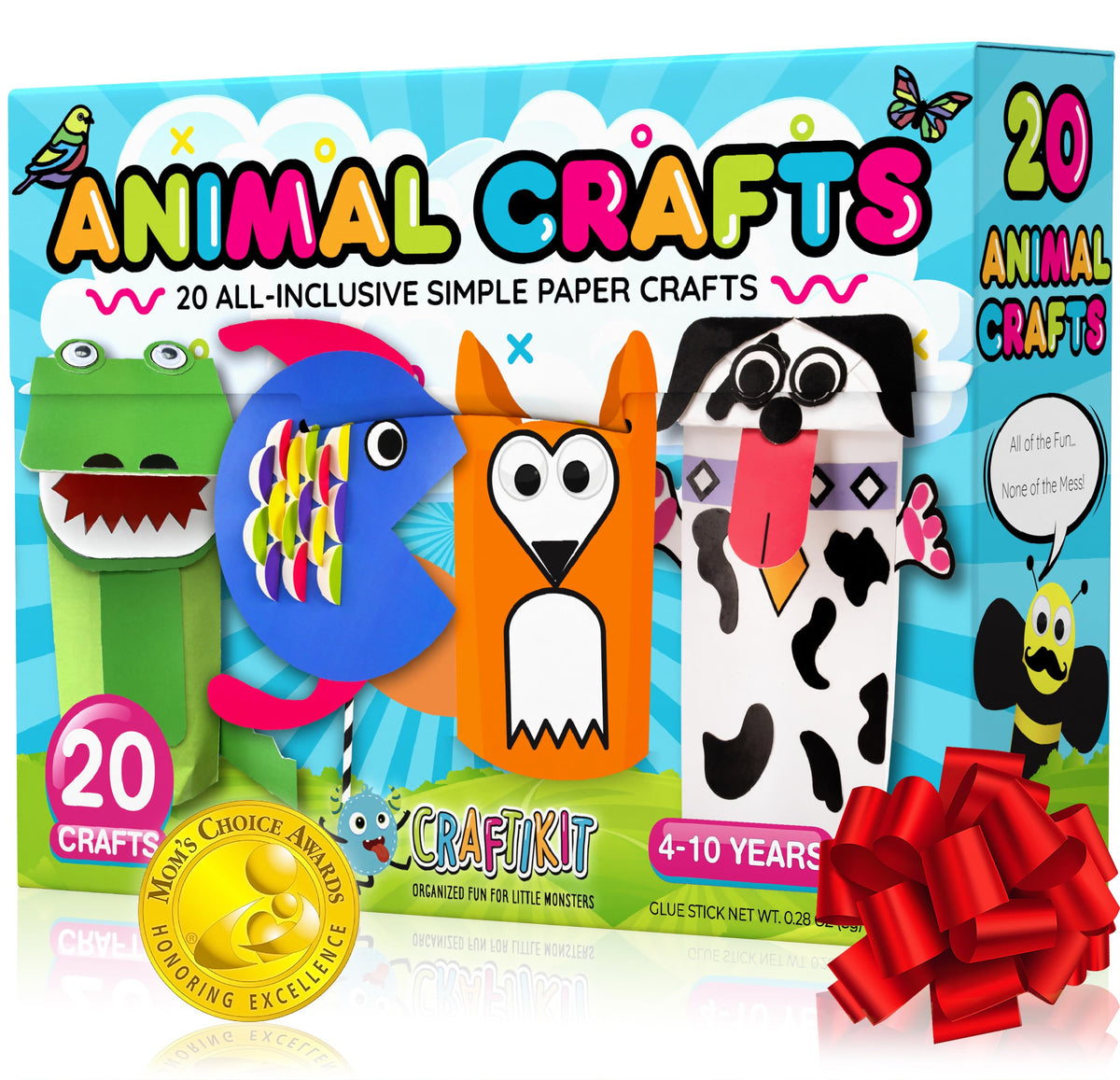 Craftikit 20-animal crafts kit cover showing all-in-one creative gift option
