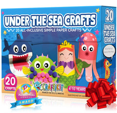 Craftikit 20 Under The Sea mermaid craft: engaging kids in fine motor skills.