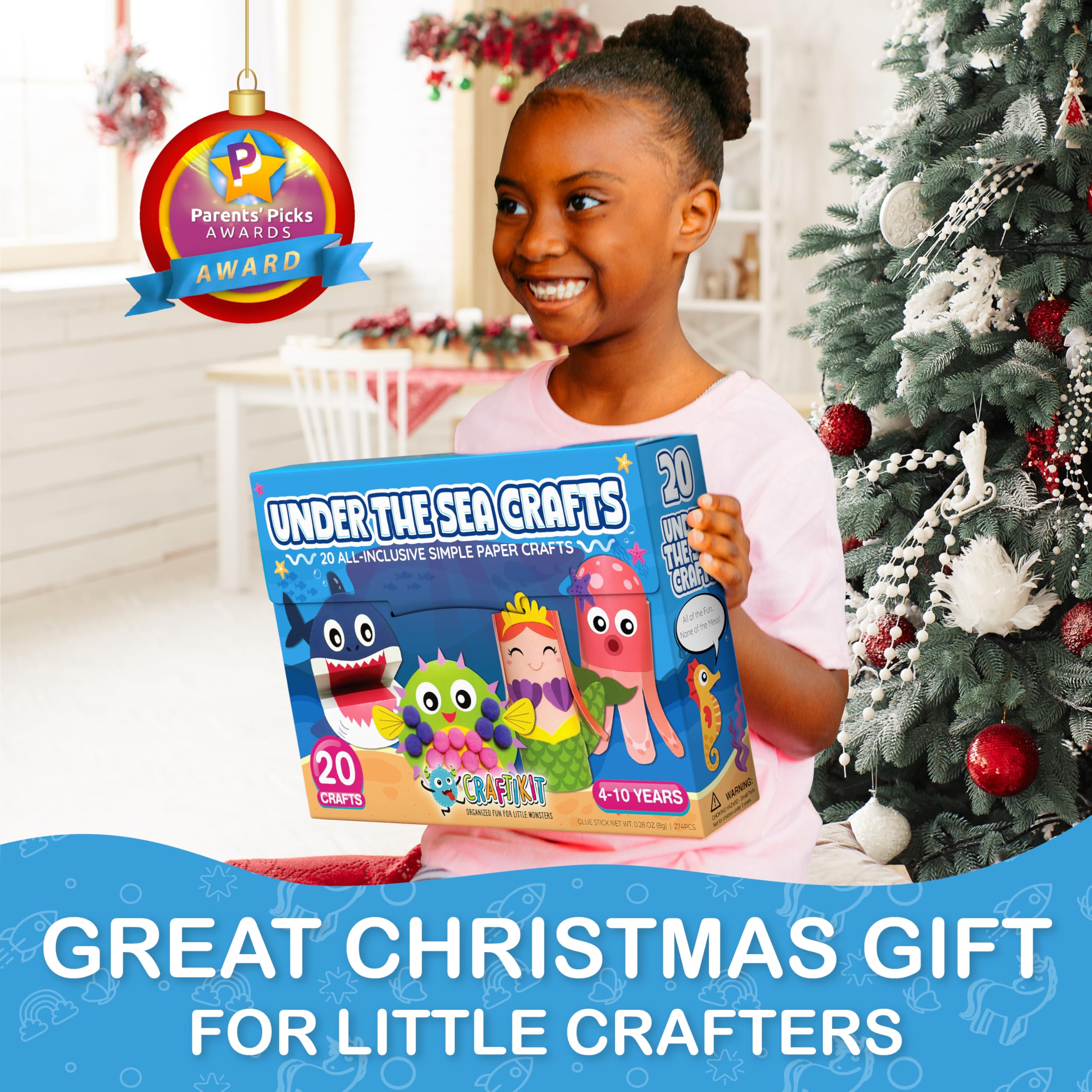 Craftikit 20 Under The Sea shark and sea animals crafts spark imagination and hands-on play.