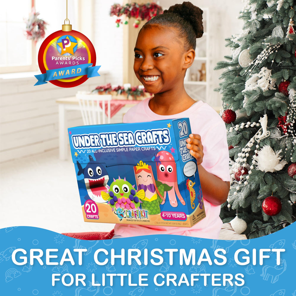 Craftikit 20 Under The Sea shark and sea animals crafts spark imagination and hands-on play.