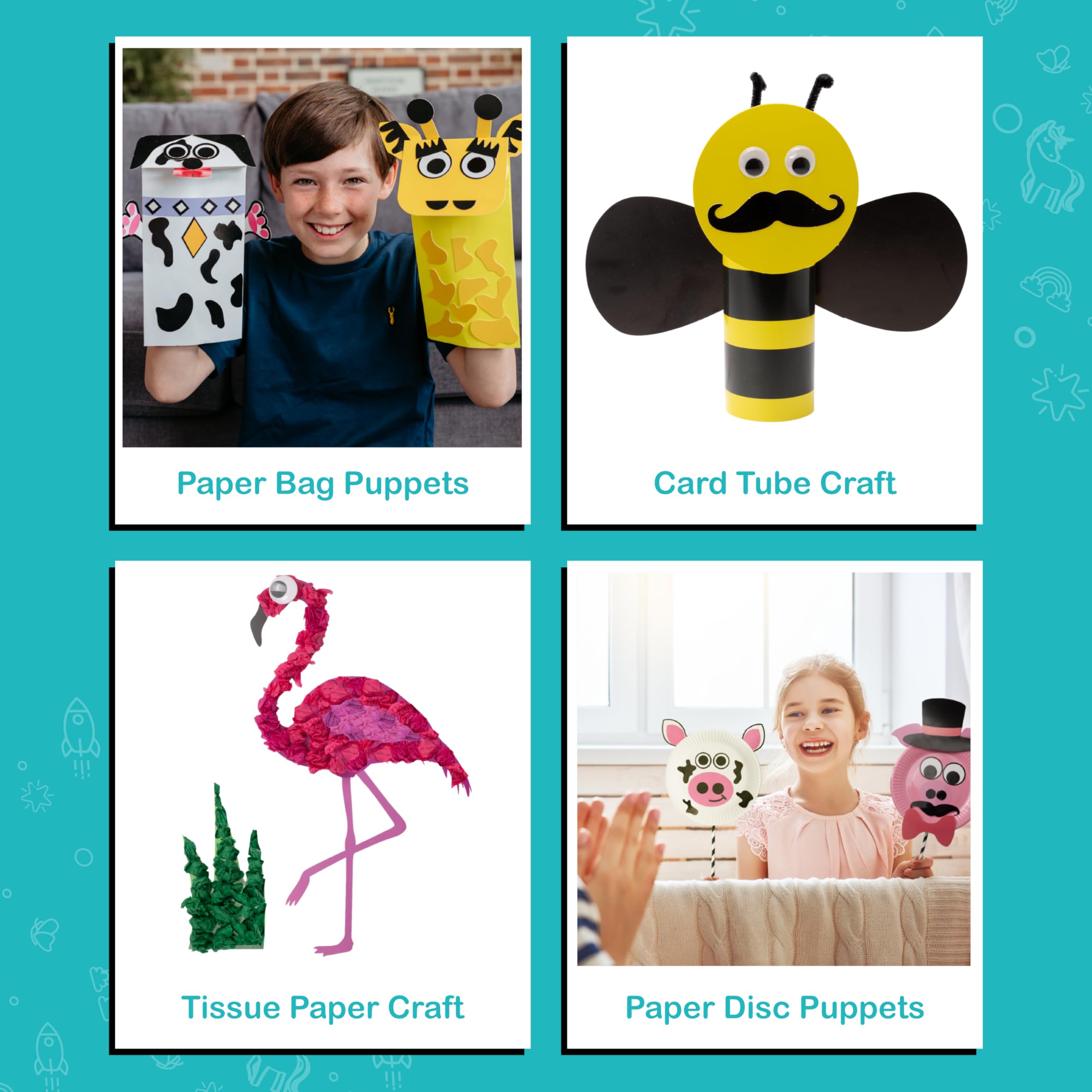 Craftikit activities strengthen fine motor skills through hands-on animal art