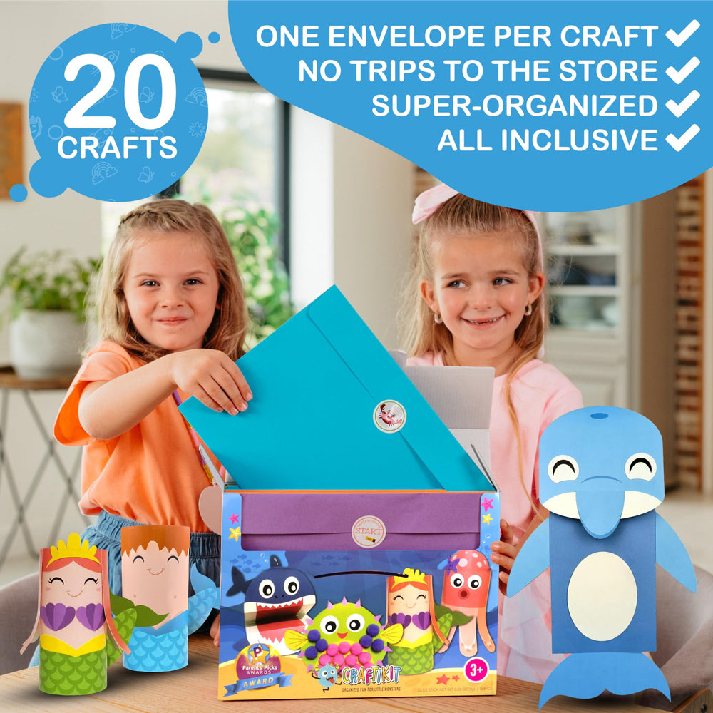 Craftikit under-the-sea paper art showcases vibrant colors for interactive storytelling.