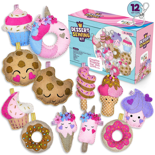 CRAFTILOO 12-pre-cut mini treats packaging, perfect for quick beginner sewing fun.