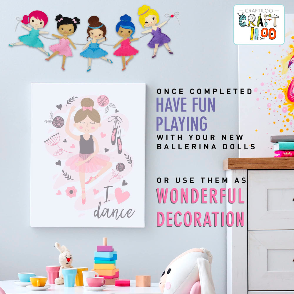 Craftiloo box doubles as a ballet stage for display