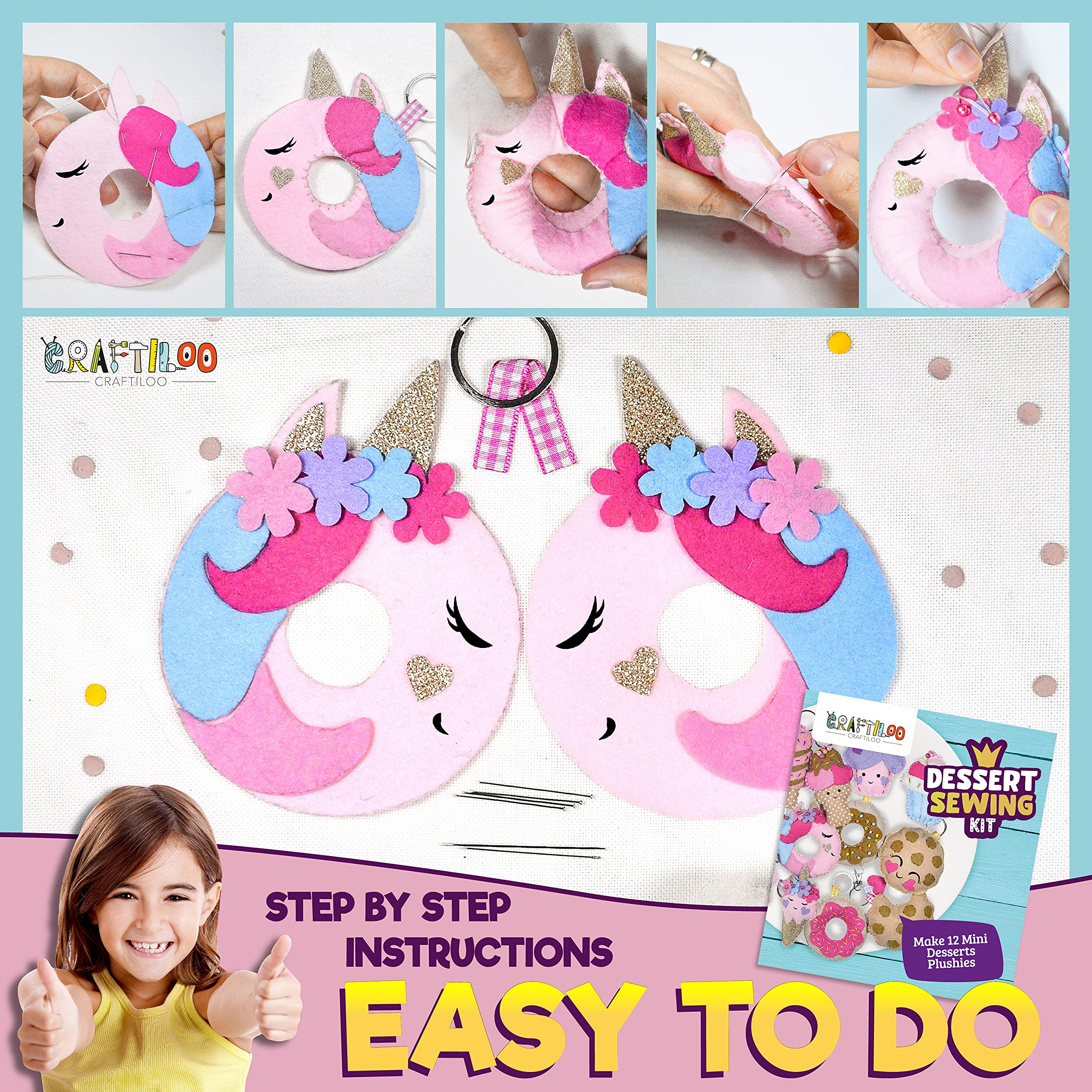 CRAFTILOO detailed instruction booklet guides step-by-step, supporting independent learning and confidence.