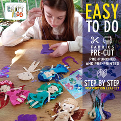 Craftiloo Garden Rainbow Fairies Kit image displaying colorful project options