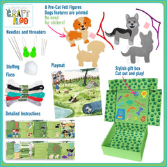 Craftiloo instruction booklet guides step-by-step beginner sewing.