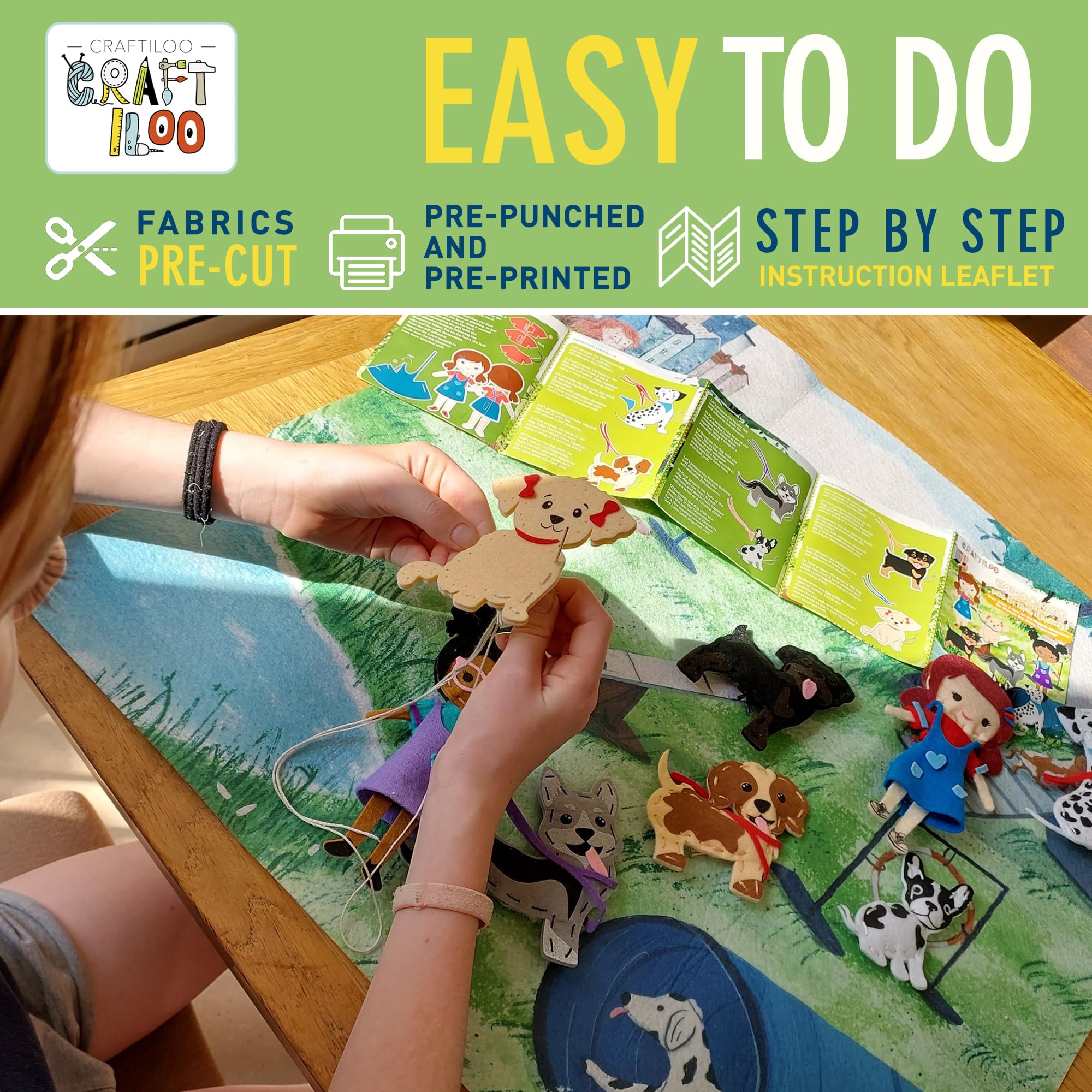Craftiloo kid sewing party activity ideal for gifts and gatherings.