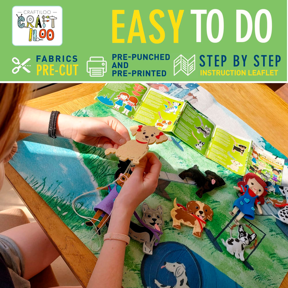 Craftiloo kid sewing party activity ideal for gifts and gatherings.