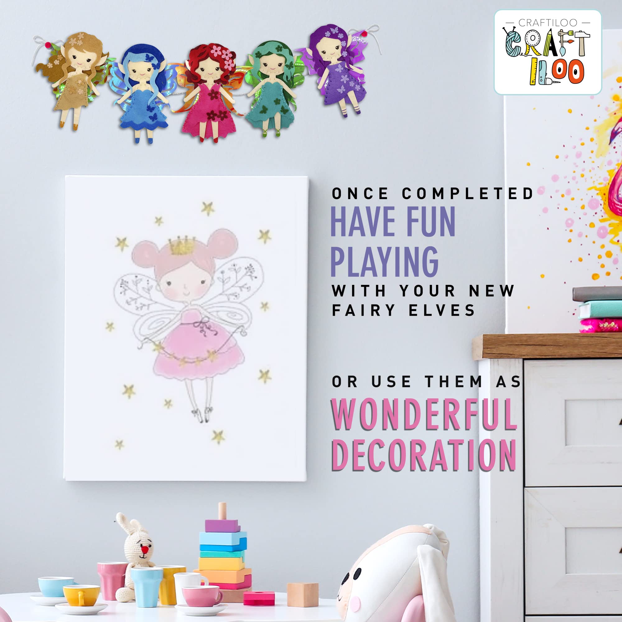 Craftiloo fairy dolls ready for imaginative play and storytelling