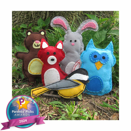 Contents laid out from CraftLab kit for easy learning and creative play