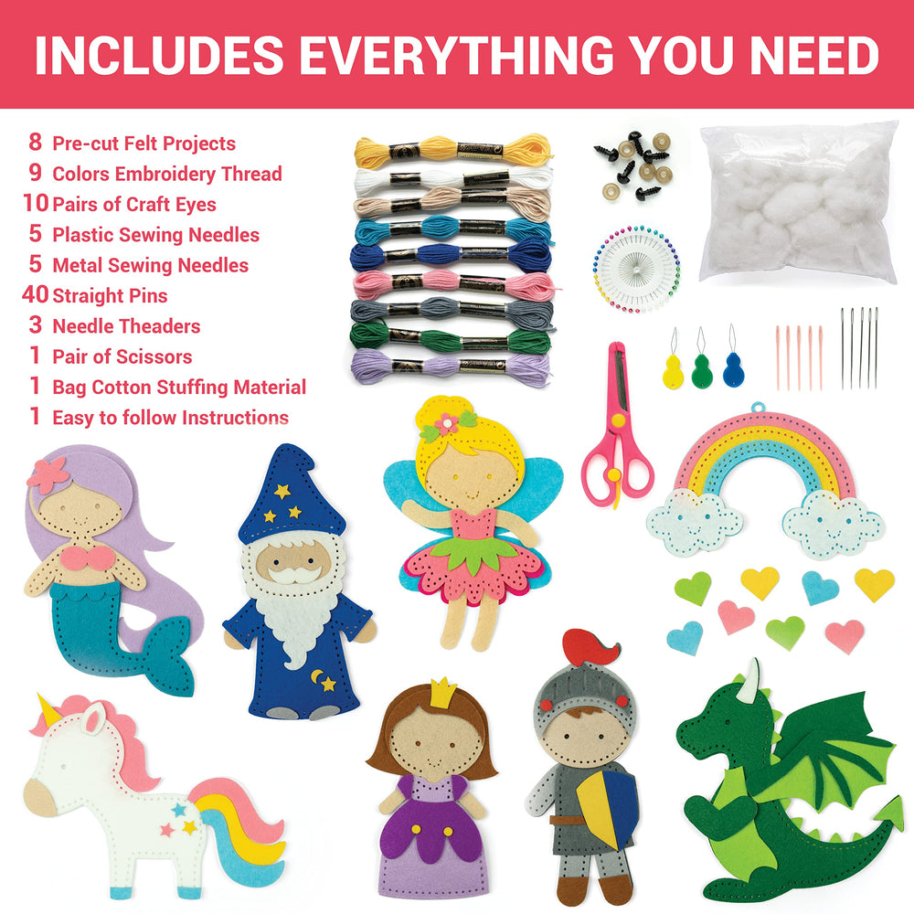 Craftorama felt animals pre-cut projects for neat stitches and quick creative wins.