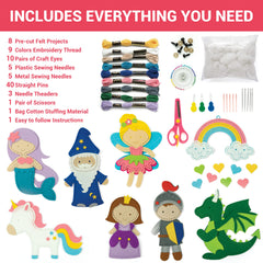 Craftorama felt animals pre-cut projects for neat stitches and quick creative wins.