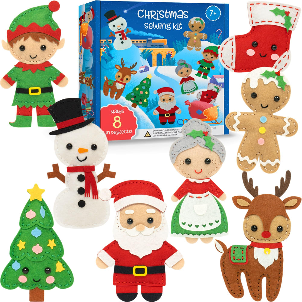 Craftorama sewing kit for kids box front shows beginner friendly set