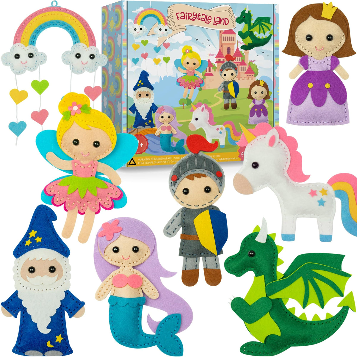 Craftorama Sewing Kit for Kids with beginner-friendly felt animals for easy stitching.