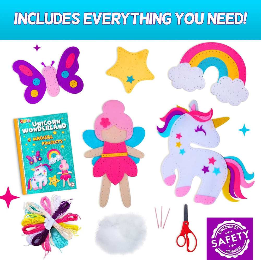 CRAFTSBEE Included floss and needles ensure safe, mess-free projects.