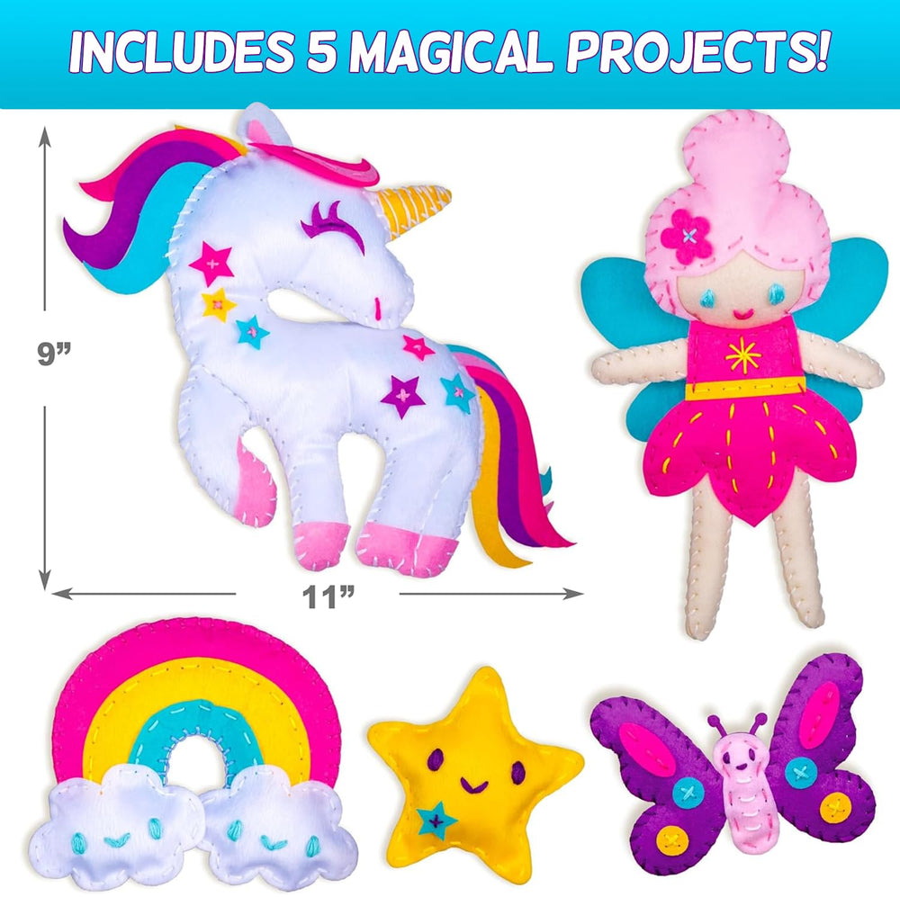 CRAFTSBEE Unicorn felt pieces in progress for hands-on creativity.