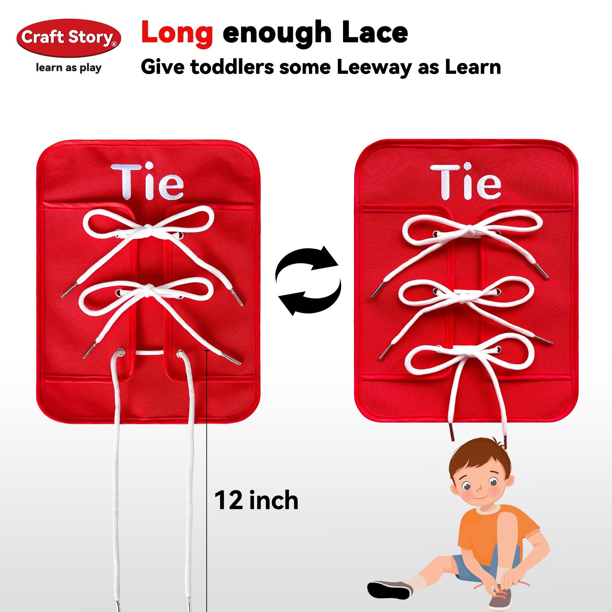 Craftstory Busy Board zip-lace activity supports coordination and independence