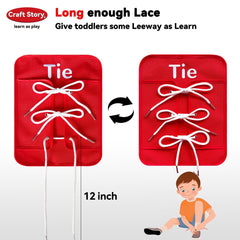 Craftstory Busy Board zip-lace activity supports coordination and independence