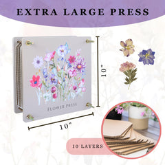 Crafty and Paper extra large flower press open drawer for easy access.