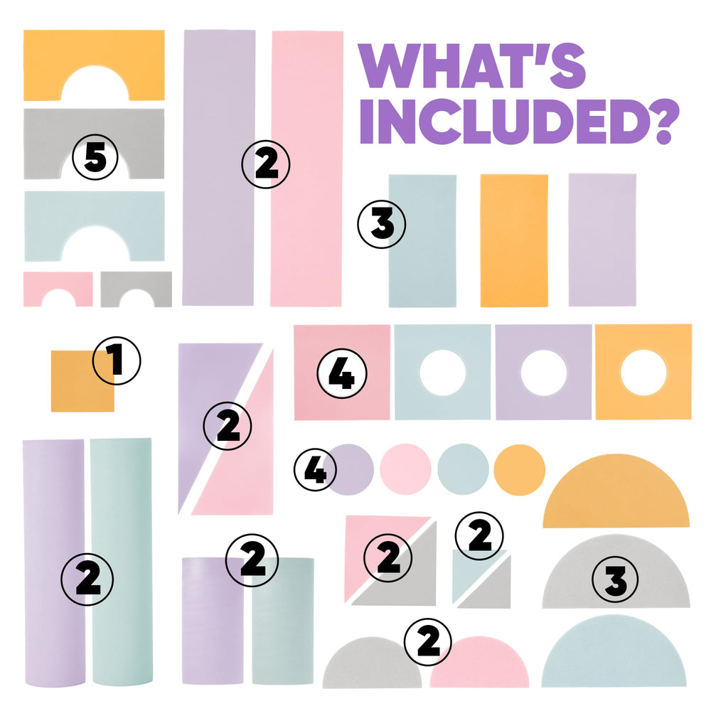 Crafty Happitoys foam blocks float for water play and sensory exploration.