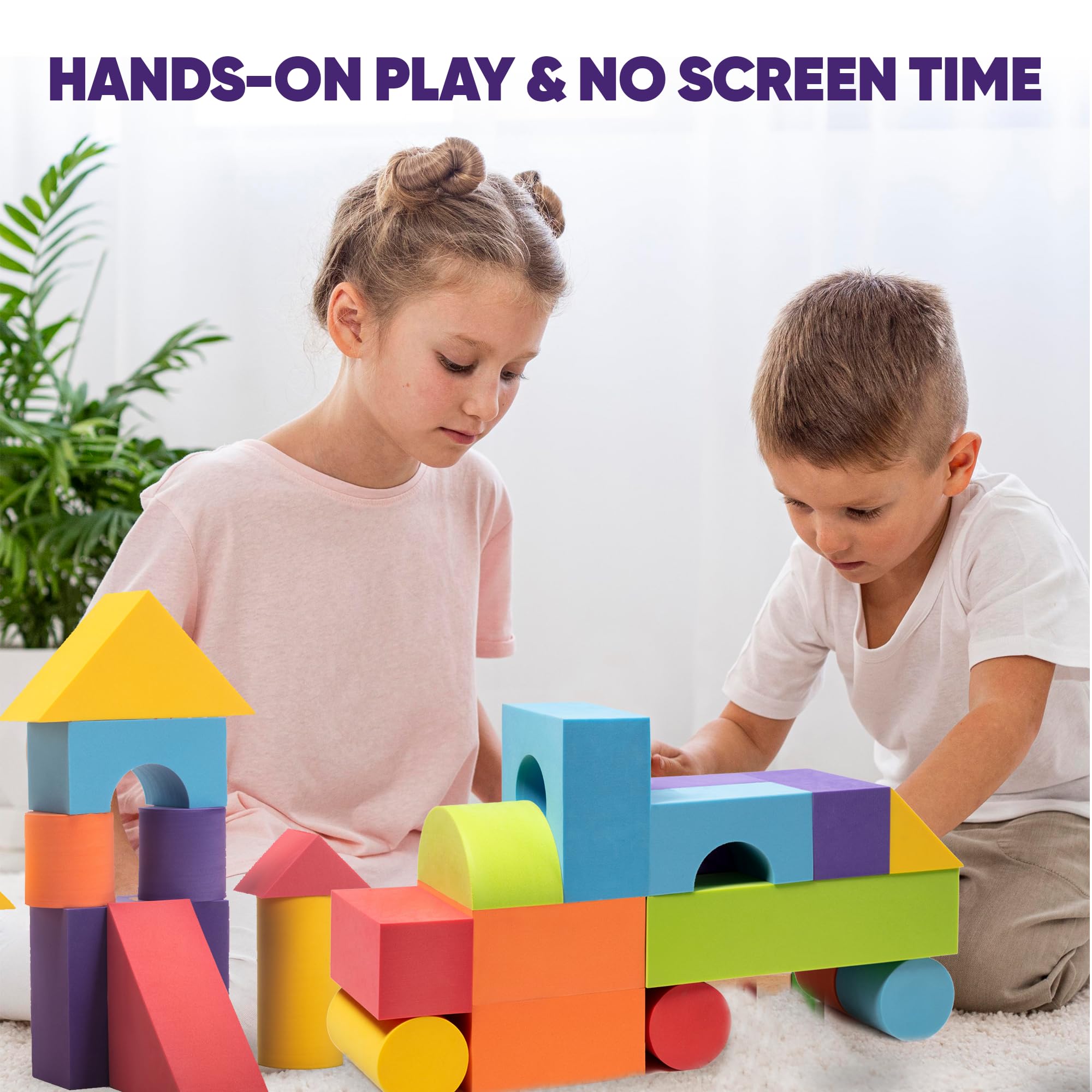 Crafty Happitoys non-toxic blocks meet safety standards for preschool use.