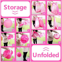 Crayline Pink Princess tent fabric is durable and easy to wipe clean.