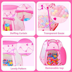 Crayline Pink Princess tent ideal for cozy indoor pretend play.