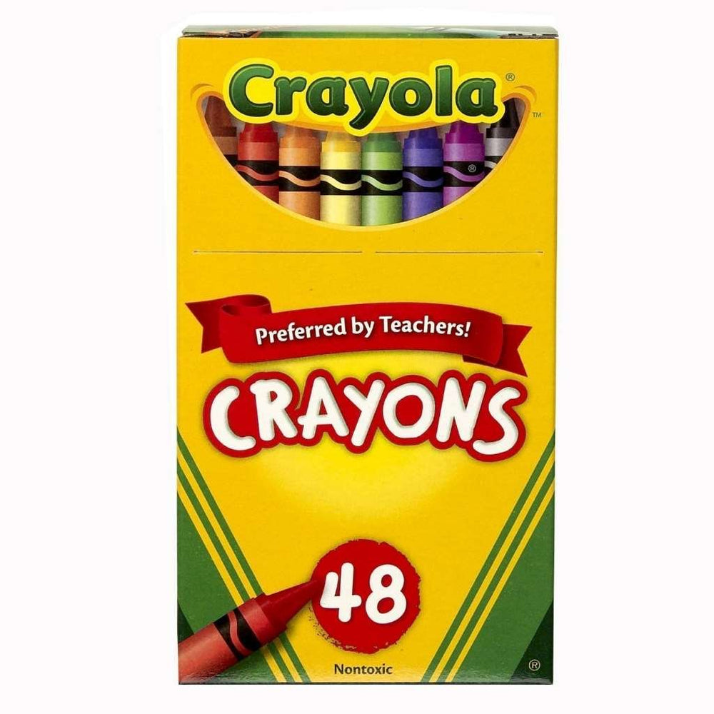Crayola 48ct crayons pack 2 overview shows convenient two-pack packaging