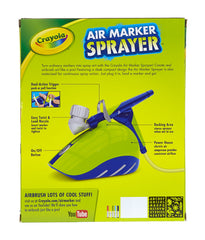 Crayola Air Marker Sprayer twist-load nozzle for quick marker insertion.