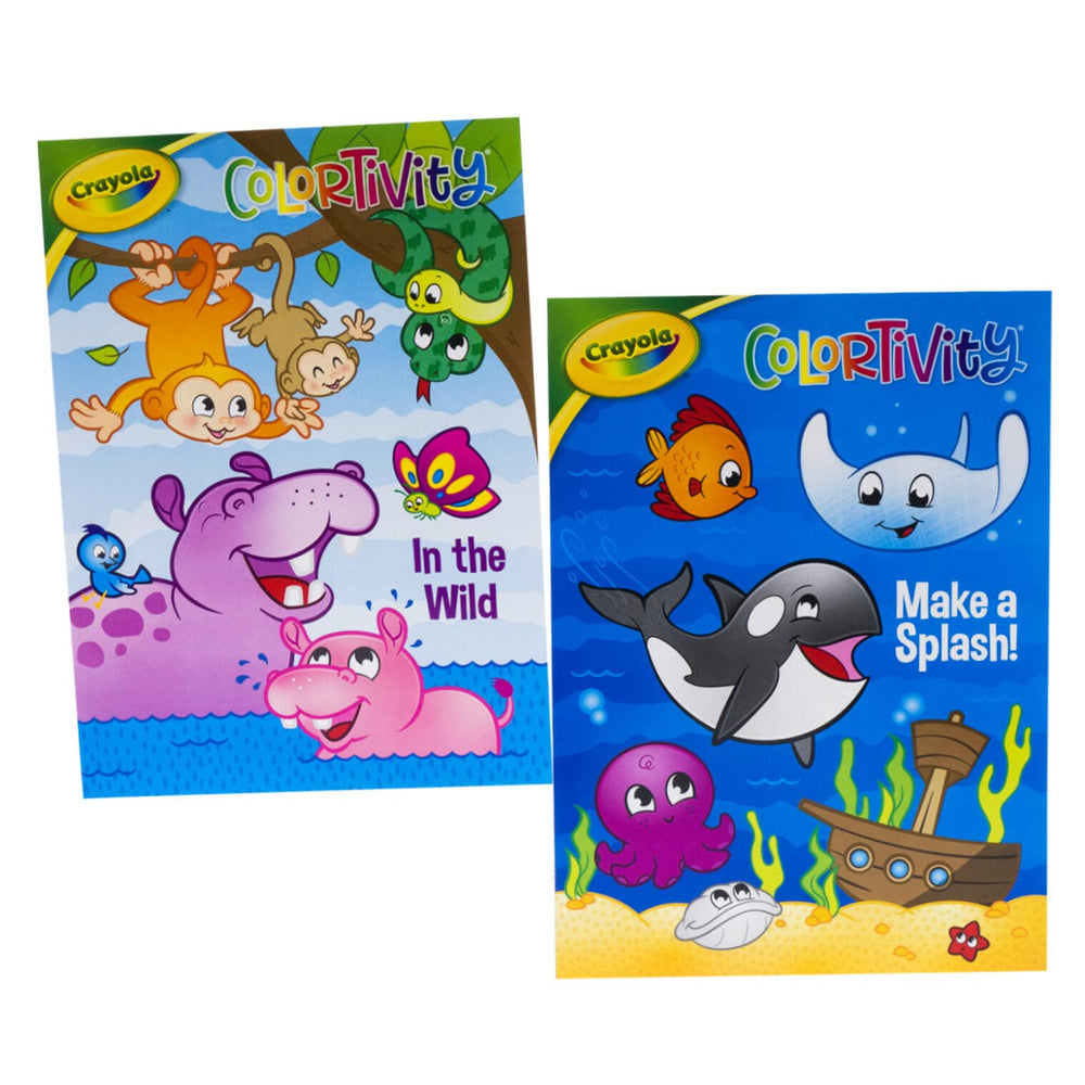 Pets and farm animals pages by Crayola invite kids to practice careful coloring