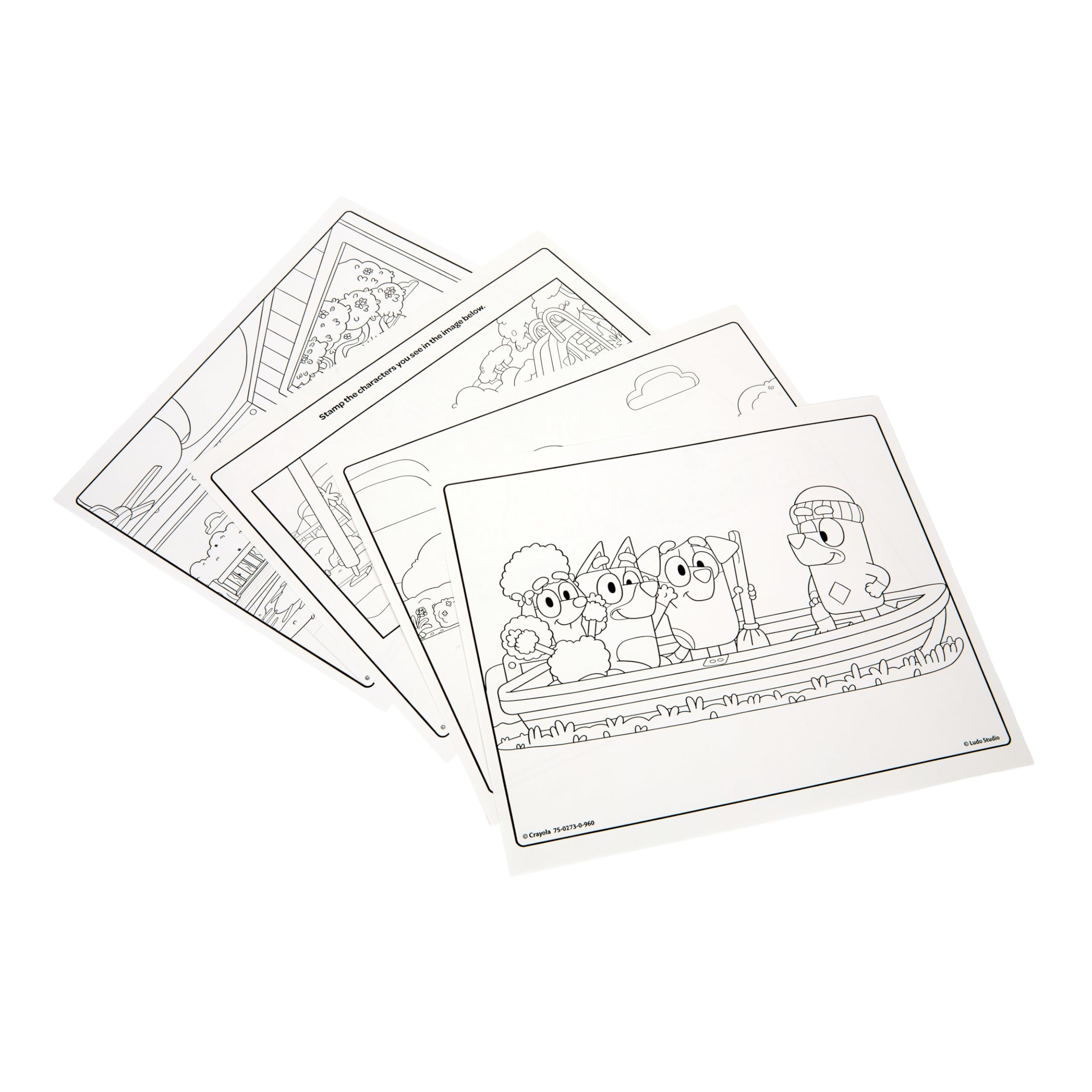 Holiday gift-ready Crayola Bluey stamper set