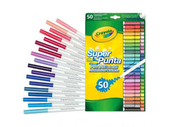 Crayola clear reusable pouch provides portable storage for markers.
