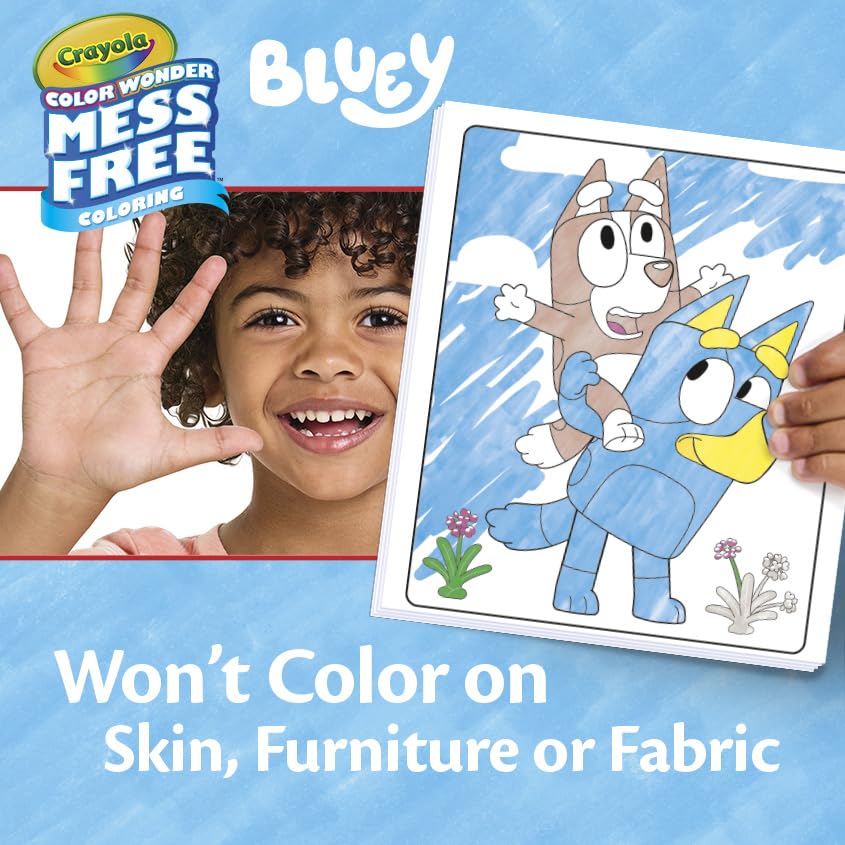 Trifold Bluey background scene for mini adventures