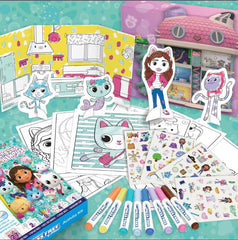 Crayola Color Wonder Gabby’s Dollhouse art kit travel-friendly and mess-free.