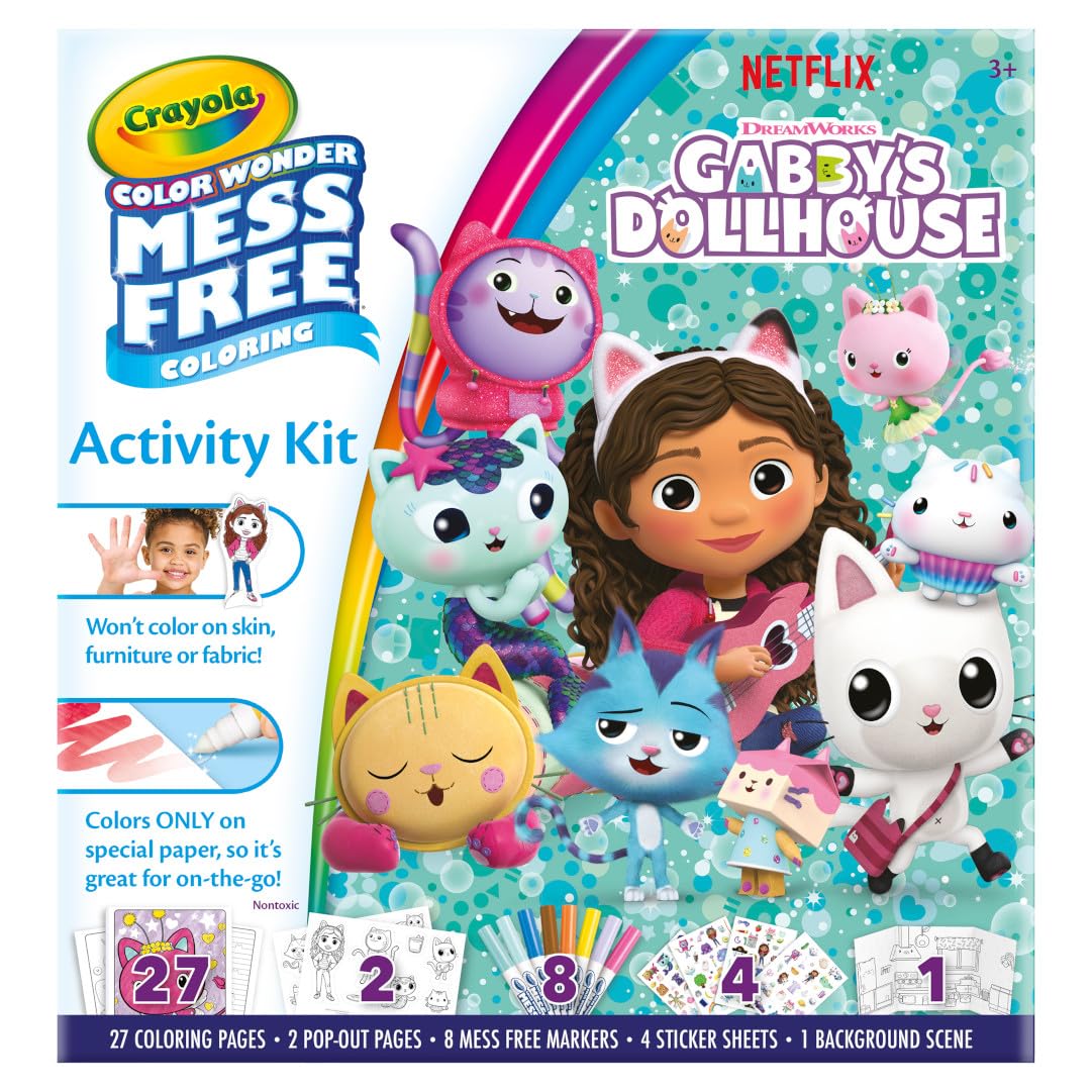 Crayola Color Wonder mess-free markers designed to work only on Color Wonder paper.