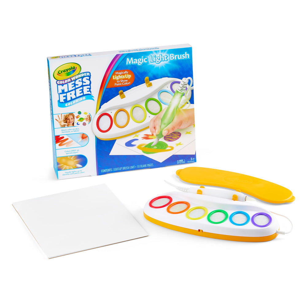 Crayola Color Wonder paper sheets create a magical surface for color exploration.