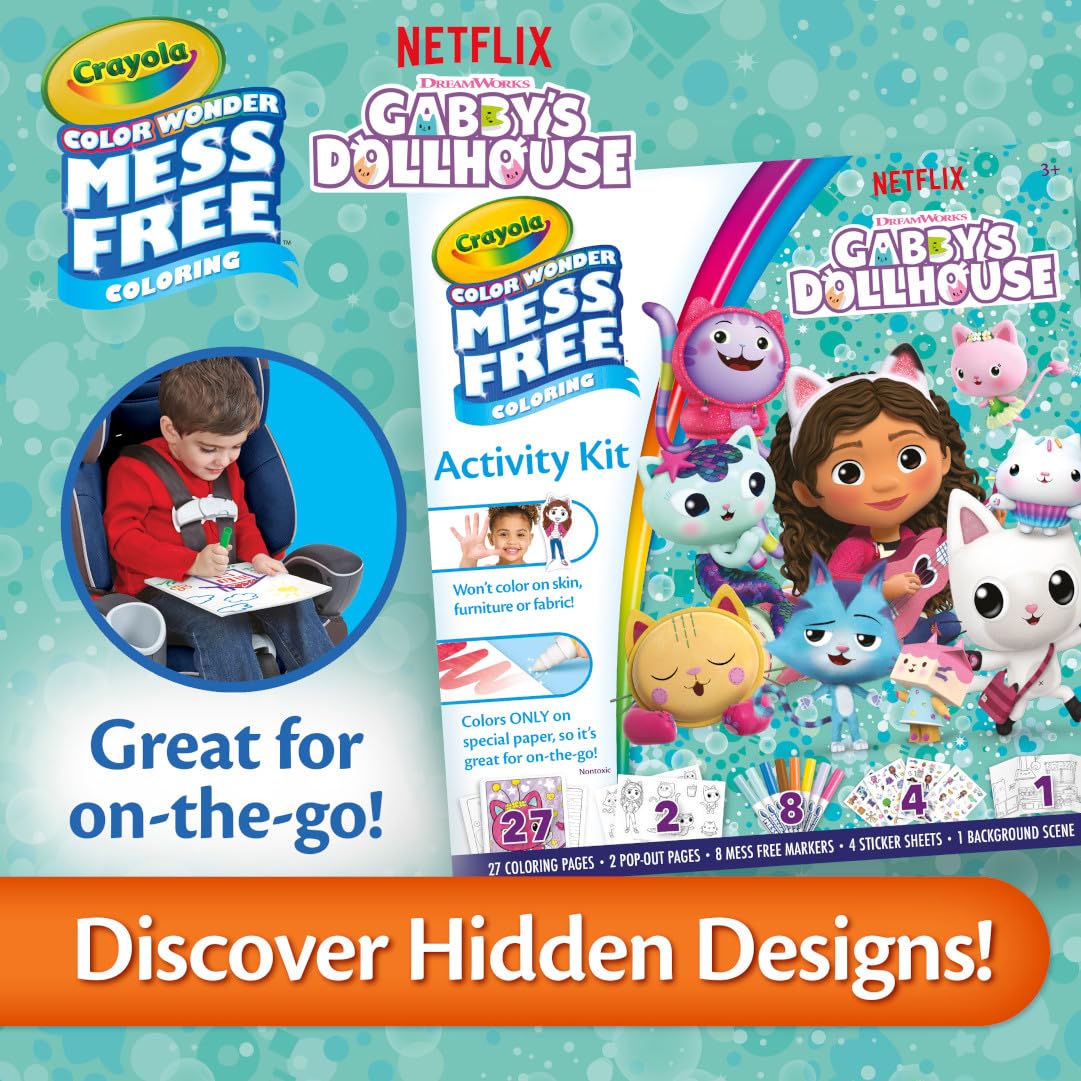 Crayola Color Wonder pop-out character pages inspire portable storytelling.