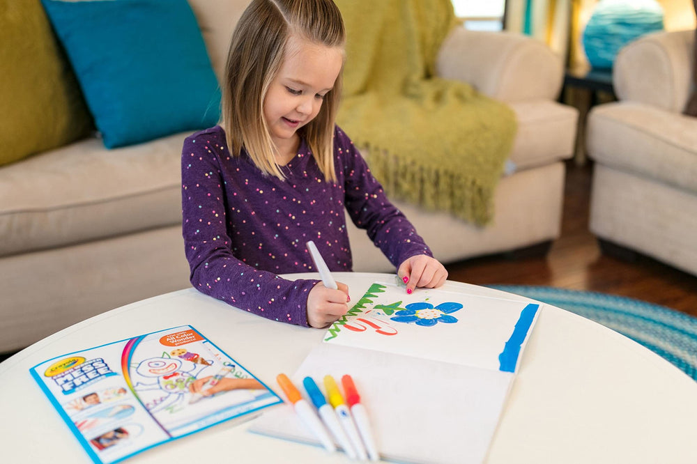 Crayola Color Wonder toddler arts and crafts setup for creative play