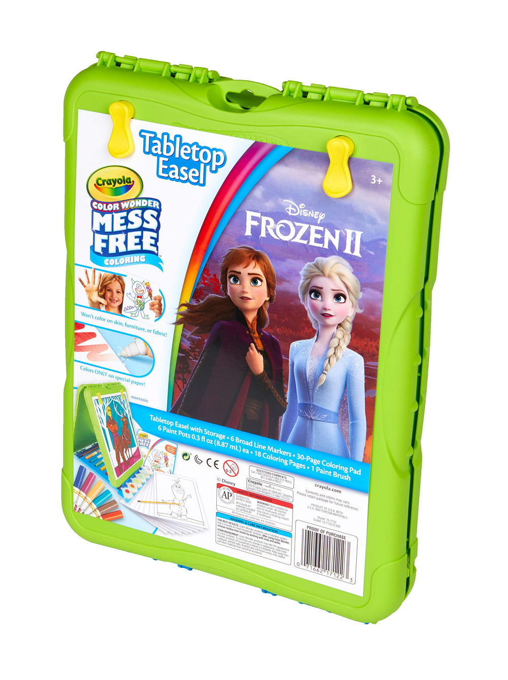 Crayola Color Wonder travel easel keeps supplies organized for on-the-go creativity.
