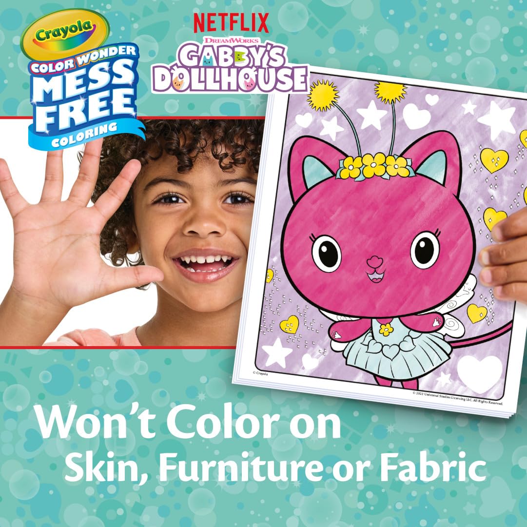 Crayola Color Wonder trifold background scene for multi-dimensional Gabby’s play.