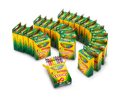 Crayola Crayons Bulk 24-box set showing vibrant colors for classrooms.