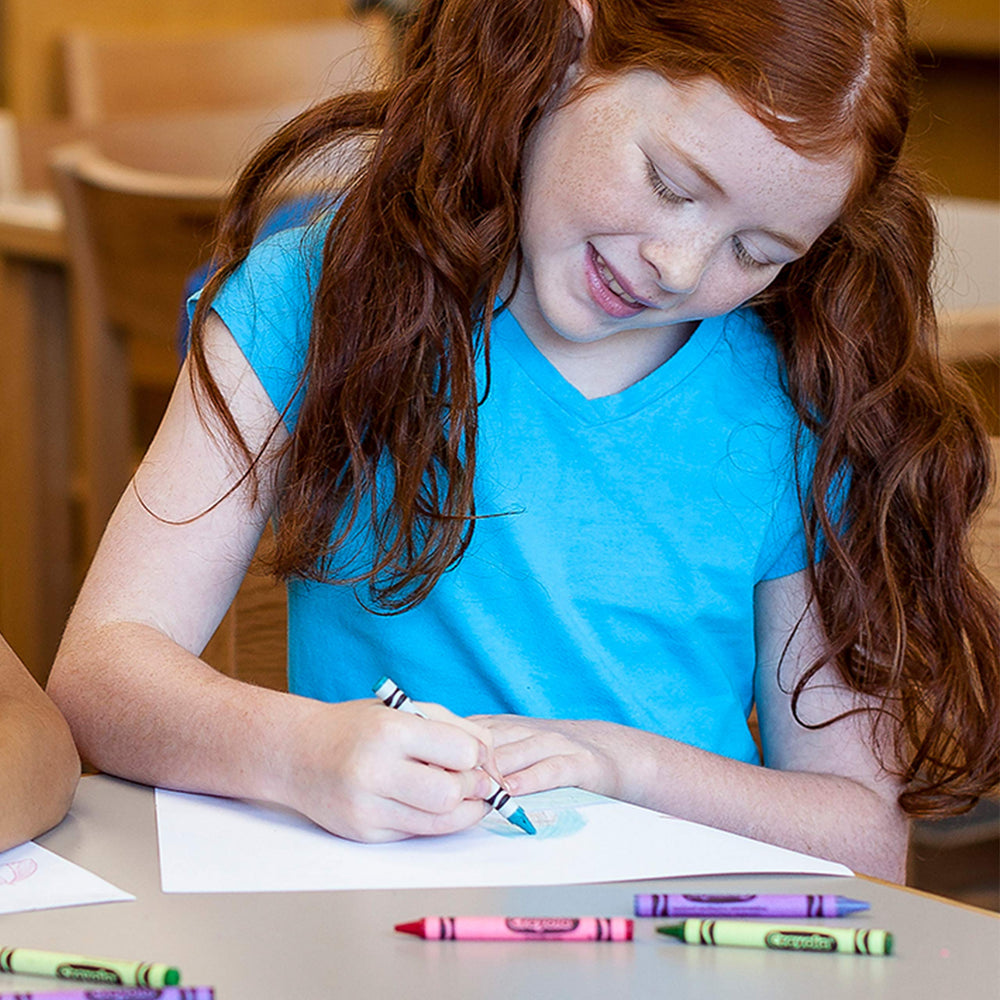 Crayola color palette with diverse hues for kids' art