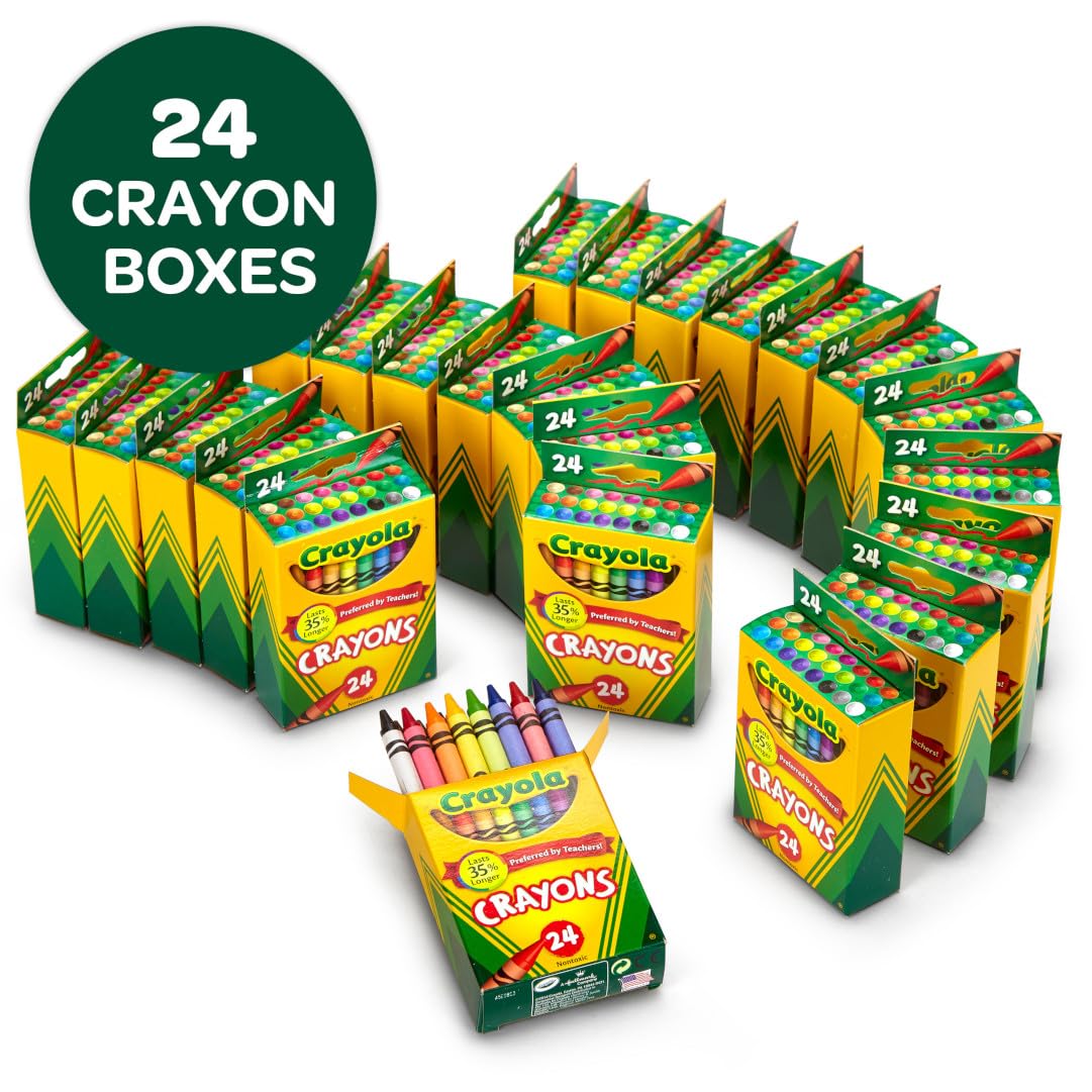 Crayola double-wrapped crayons emphasize durability during group work.