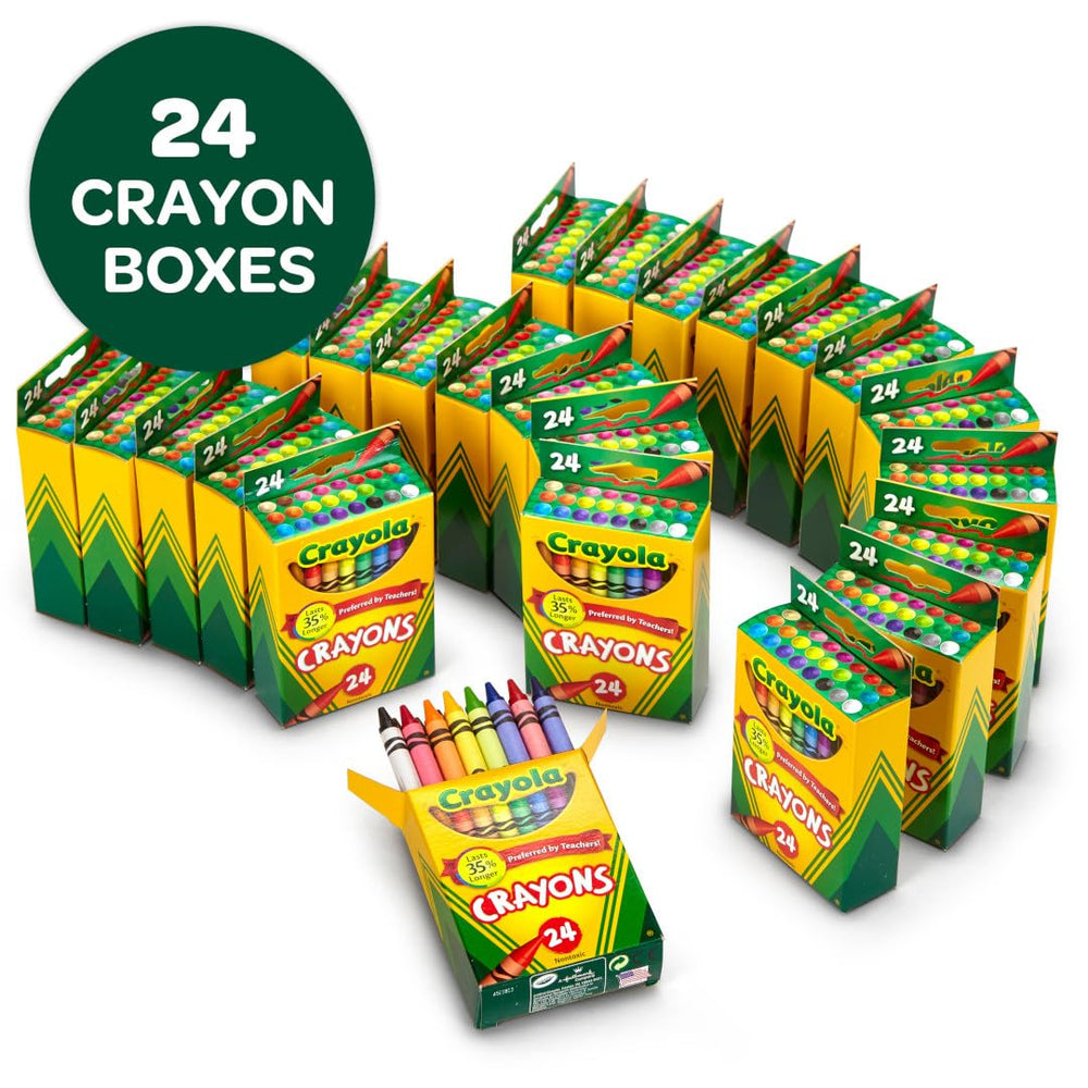 Crayola double-wrapped crayons emphasize durability during group work.