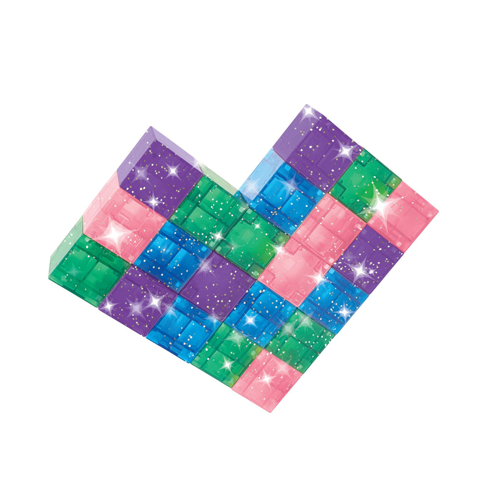 CreateOn Crayola Glitter Magnetic PIP Cubes design supports balance and symmetry