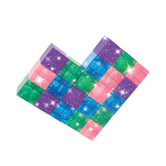 CreateOn Crayola Glitter Magnetic PIP Cubes design supports balance and symmetry