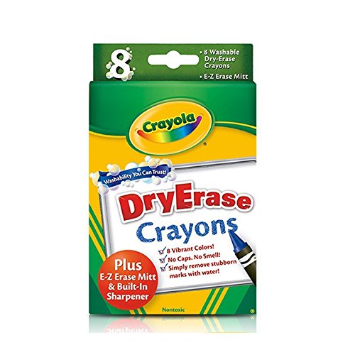 Crayola EZ-Erase Mitts included for quick, mess-free cleanup