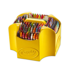 Four-sided Crayola case designed for easy, organized storage and transport.